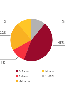 Anzianità di carica dei Consiglieri nel CdA (Grafico a torta)