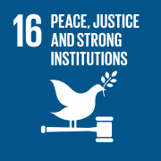 SDG 16 &ndash; Peace, justice and strong institutions (Icon)