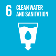 SDG 6 &ndash; Clean water and sanitation (Icon)