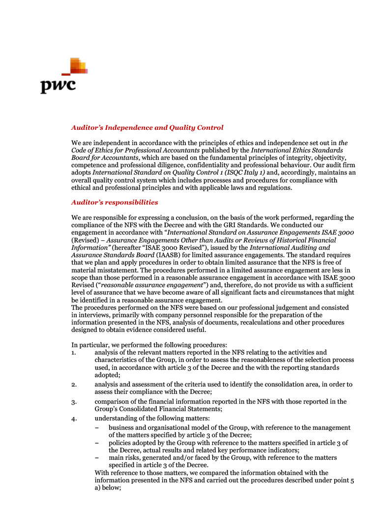 Independent auditors’ report (page)