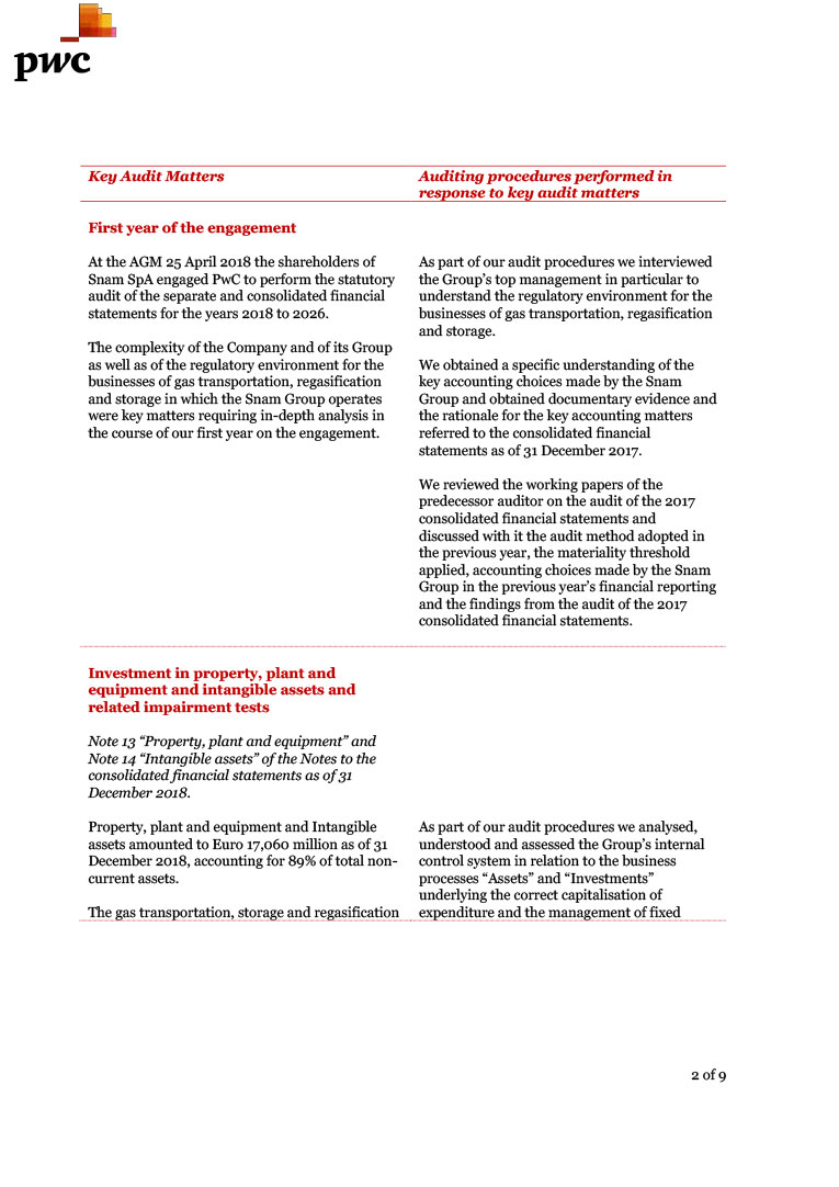 Independent auditors’ report (page)