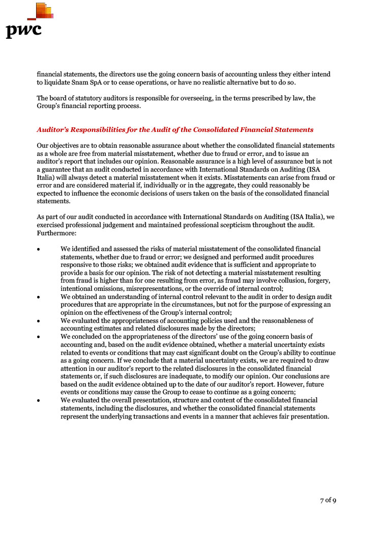 Independent auditors’ report (page)