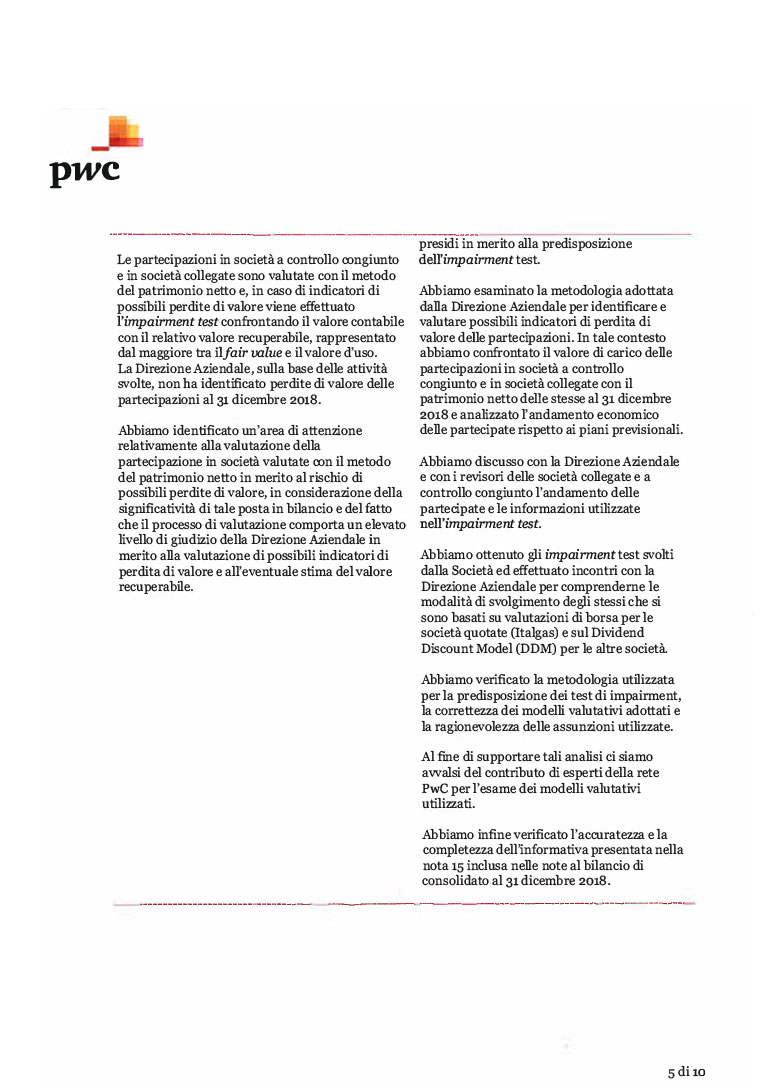 Relazione della Società di revisione (page)