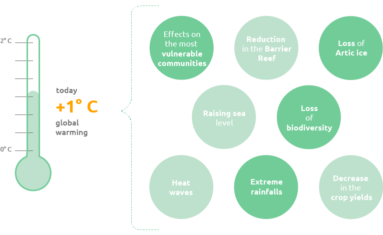 What's already changed with 1°C rise (Graphic)