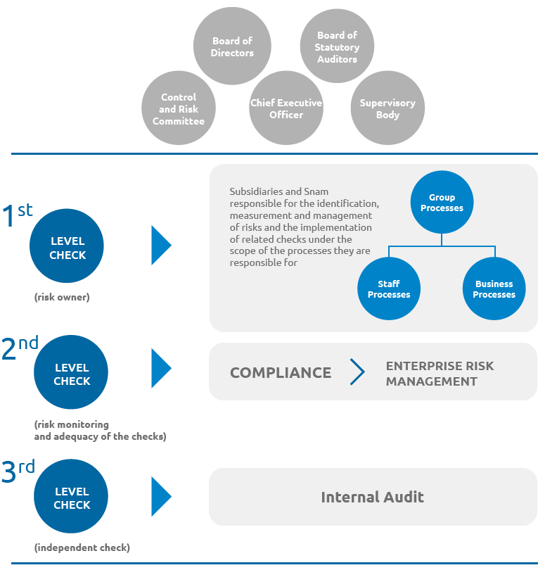 Management of risks and the control system (graphic)