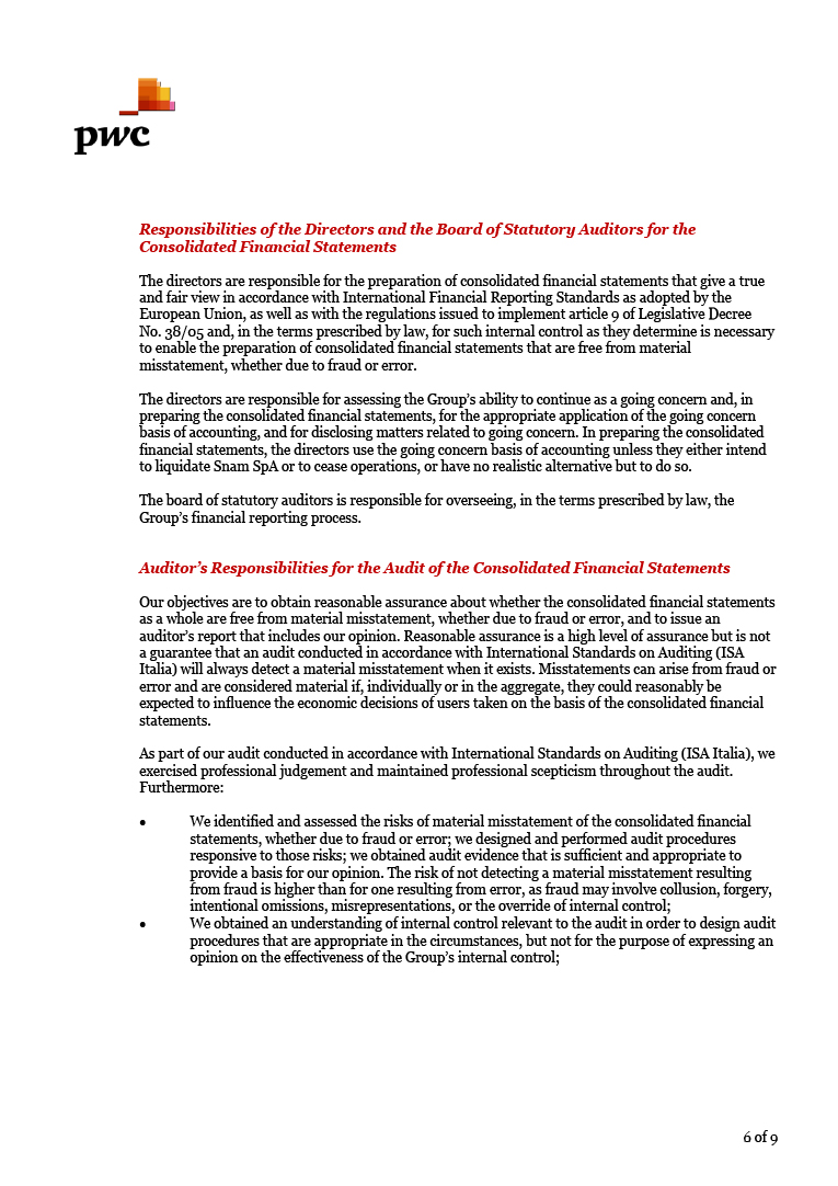Independent auditors’ report (page)
