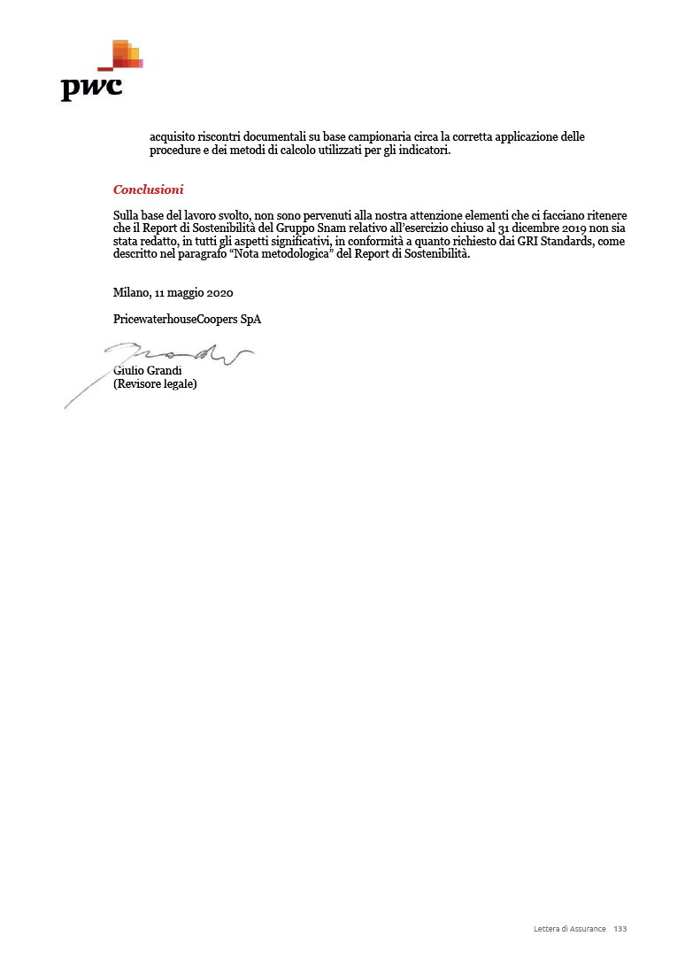 Lettera di Assurance (Foto)