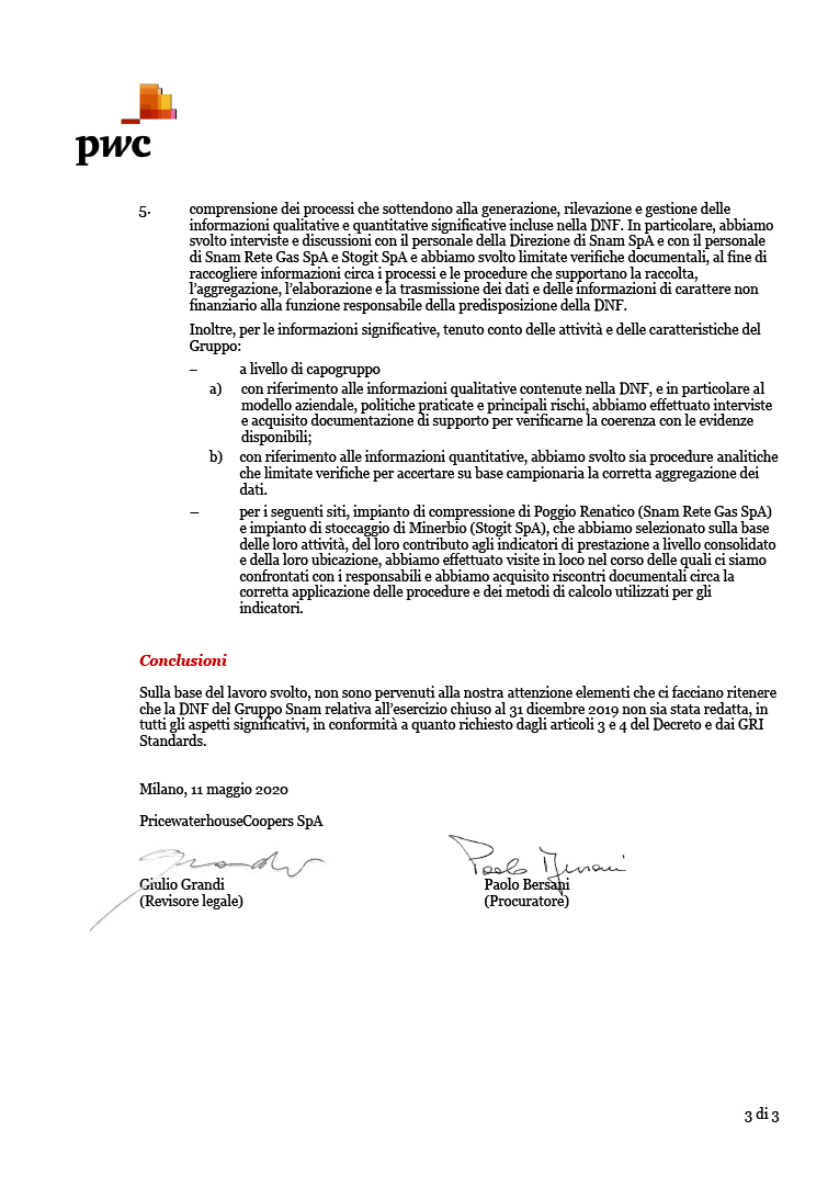 Relazione della Società di revisione (page)