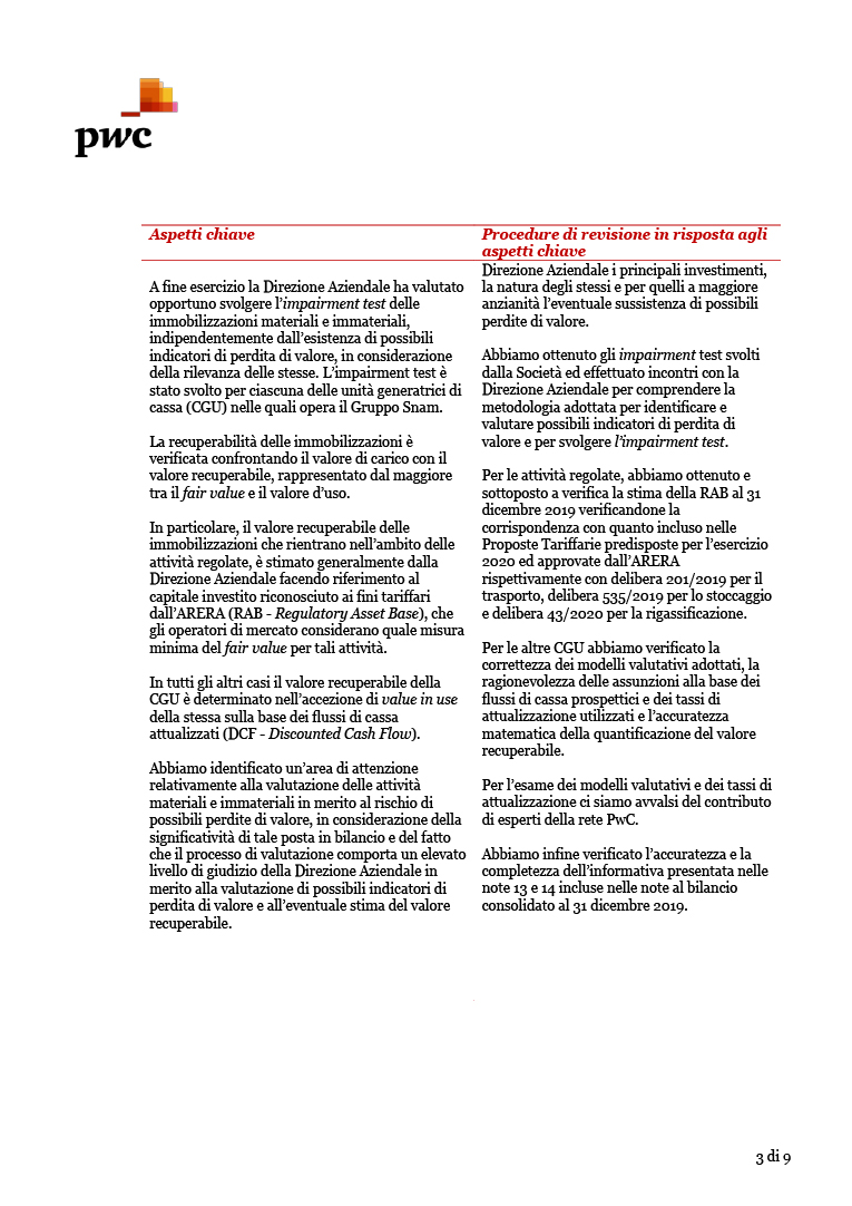 Relazione della Società di revisione (page)