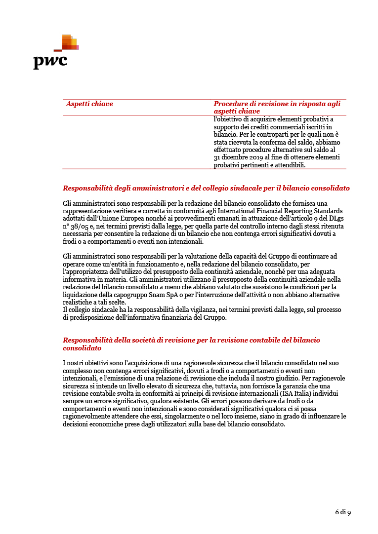 Relazione della Società di revisione (page)