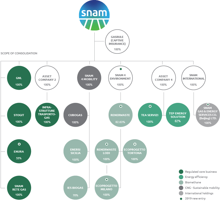 Scope of consolidation (Organization chart)