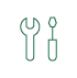 Maintenance and checking of networks (Icon)