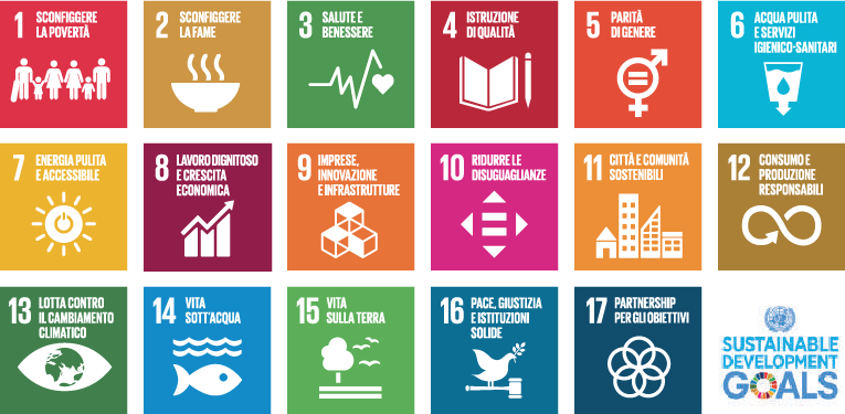 Obiettivi per lo Sviluppo Sostenibile SDGs (Grafico)