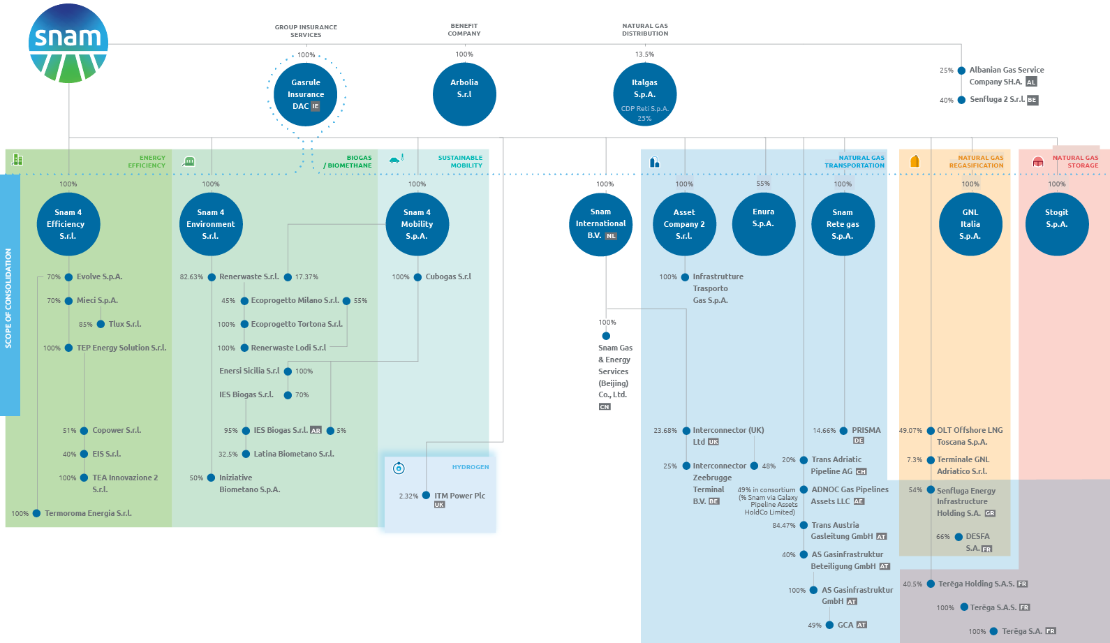 Group Structure at 31st December 2020 (Graphic)